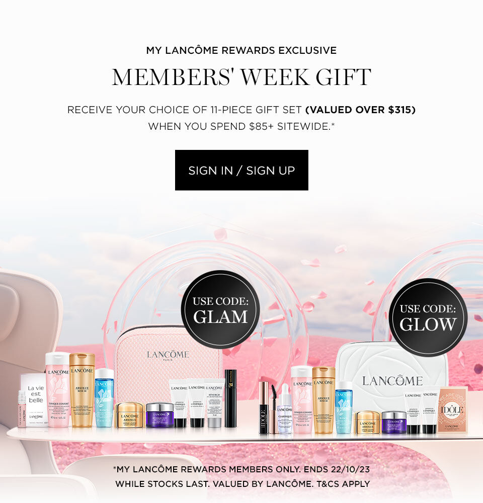 Members Week Exclusive Offers & Rewards Lancôme Australia
